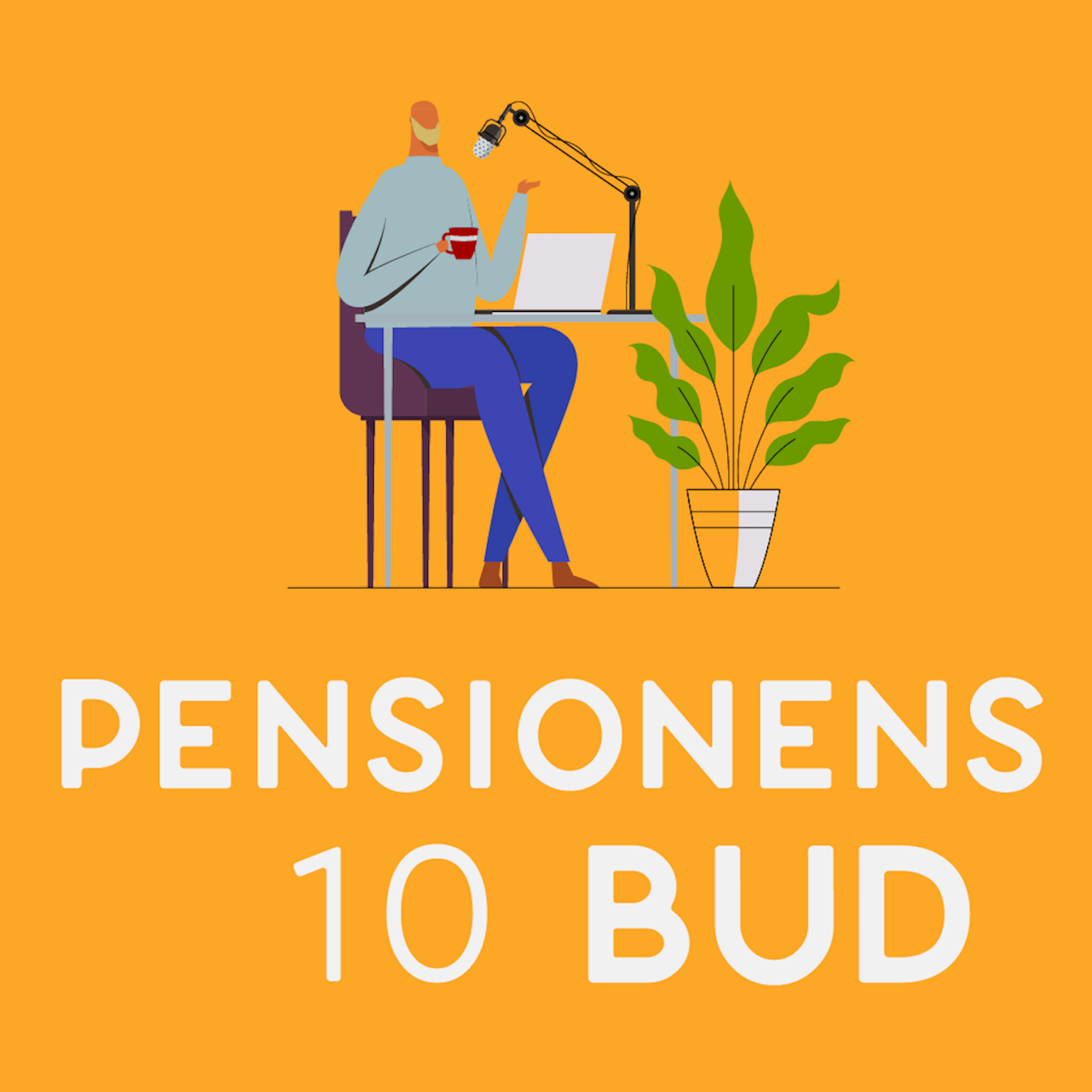 Logo af pensionens 10 bud podcasten